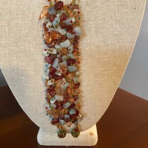 Multicolor Beaded Statement Bracelet